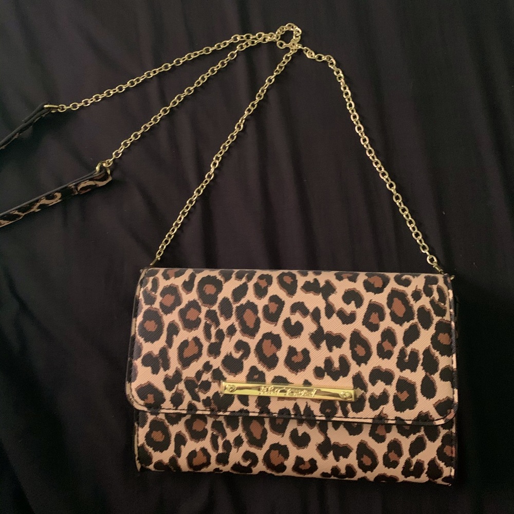 Leopard/ cheetah print Betsy Johnson purse